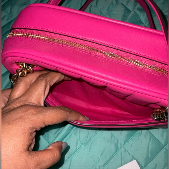 COACH Cammie Quilted Leather - Hot Pink Fuchsia NWOT Pristine gift ready - Picture 9 of 16